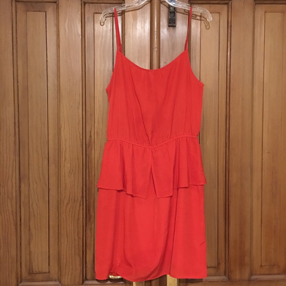Collective Concepts red peplum dress